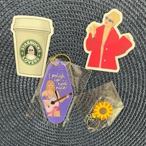 Taylor Swift Keychain & Stickers